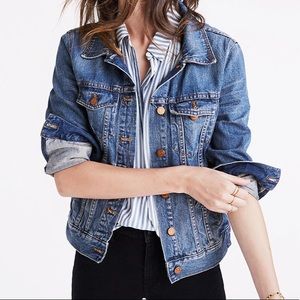 Small Madewell Jean Denim Jacket light wash